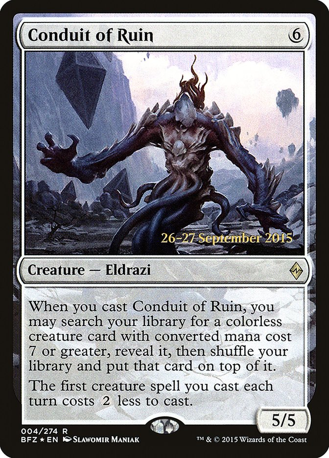 Conduit of Ruin [Battle for Zendikar Prerelease Promos] - Magic: The Gathering - Card Brawlers | Quebec | Canada |