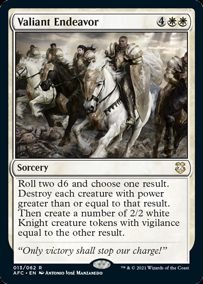 Valiant Endeavor [Dungeons & Dragons: Adventures in the Forgotten Realms Commander] - Magic: The Gathering - Card Brawlers | Quebec | Canada |