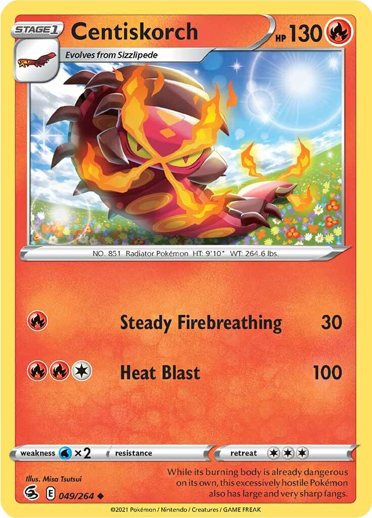 Centiskorch (049/264) [Sword & Shield: Fusion Strike] - Pokémon - Card Brawlers | Quebec | Canada |