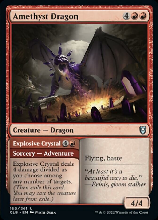 Amethyst Dragon // Explosive Crystal [Commander Legends: Battle for Baldur's Gate] - Magic: The Gathering - Card Brawlers | Quebec | Canada |