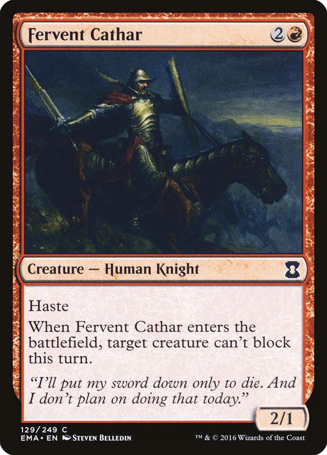 Fervent Cathar [Eternal Masters] - Magic: The Gathering - Card Brawlers | Quebec | Canada |