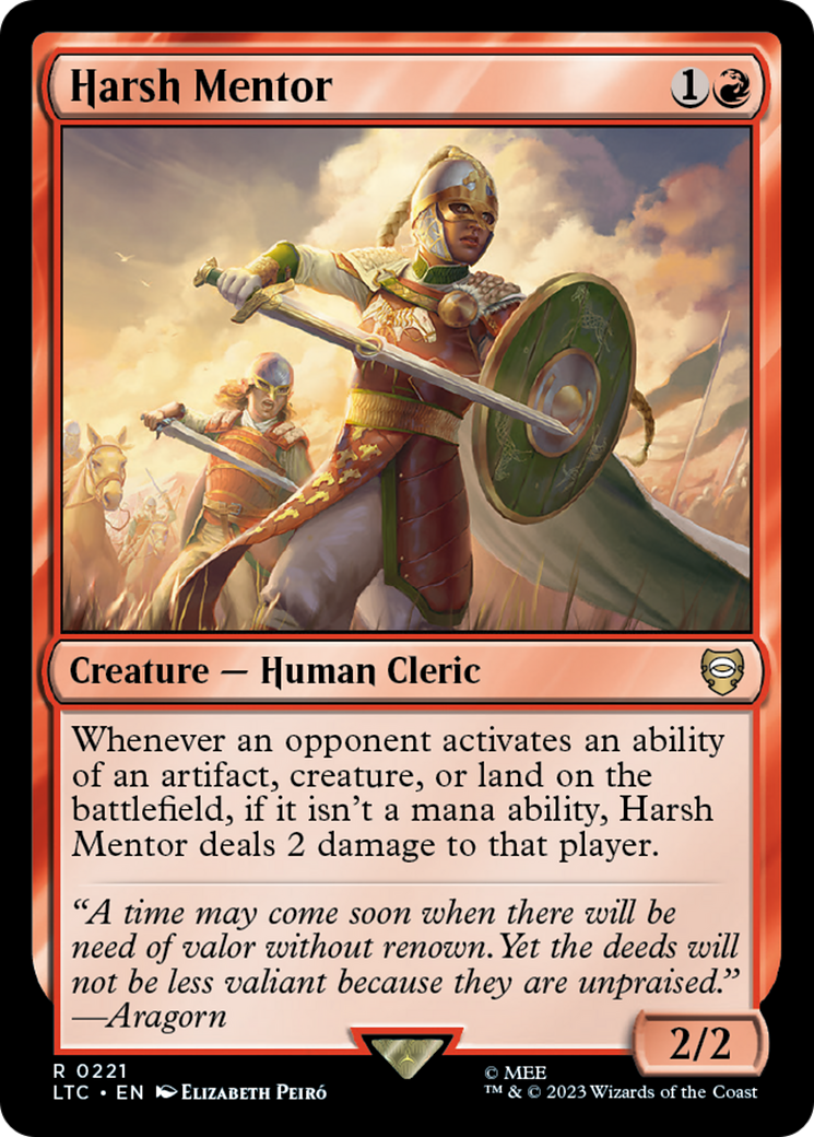 Harsh Mentor [The Lord of the Rings: Tales of Middle-Earth Commander] - Magic: The Gathering - Card Brawlers | Quebec | Canada |