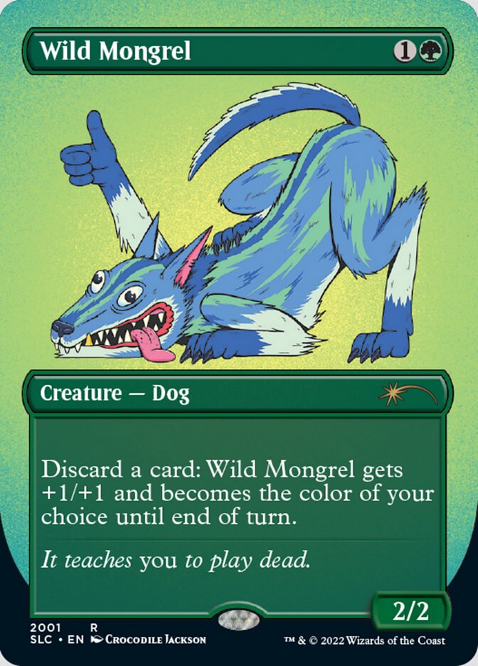 Wild Mongrel (Borderless) [Secret Lair Countdown Kit] - Magic: The Gathering - Card Brawlers | Quebec | Canada |