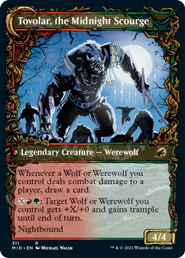 Tovolar, Dire Overlord // Tovolar, the Midnight Scourge (Showcase Equinox) [Innistrad: Midnight Hunt] - Magic: The Gathering - Card Brawlers | Quebec | Canada |