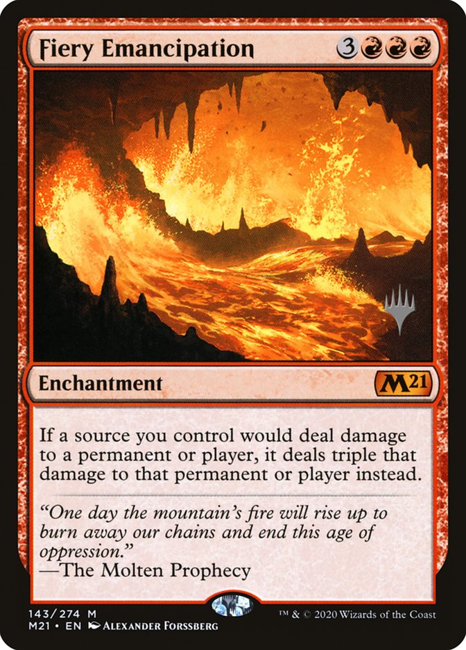 Fiery Emancipation (Promo Pack) [Core Set 2021 Promos] - Magic: The Gathering - Card Brawlers | Quebec | Canada |