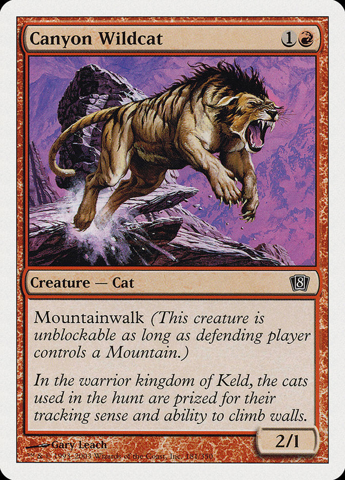 Canyon Wildcat [Eighth Edition] - Magic: The Gathering - Card Brawlers | Quebec | Canada |