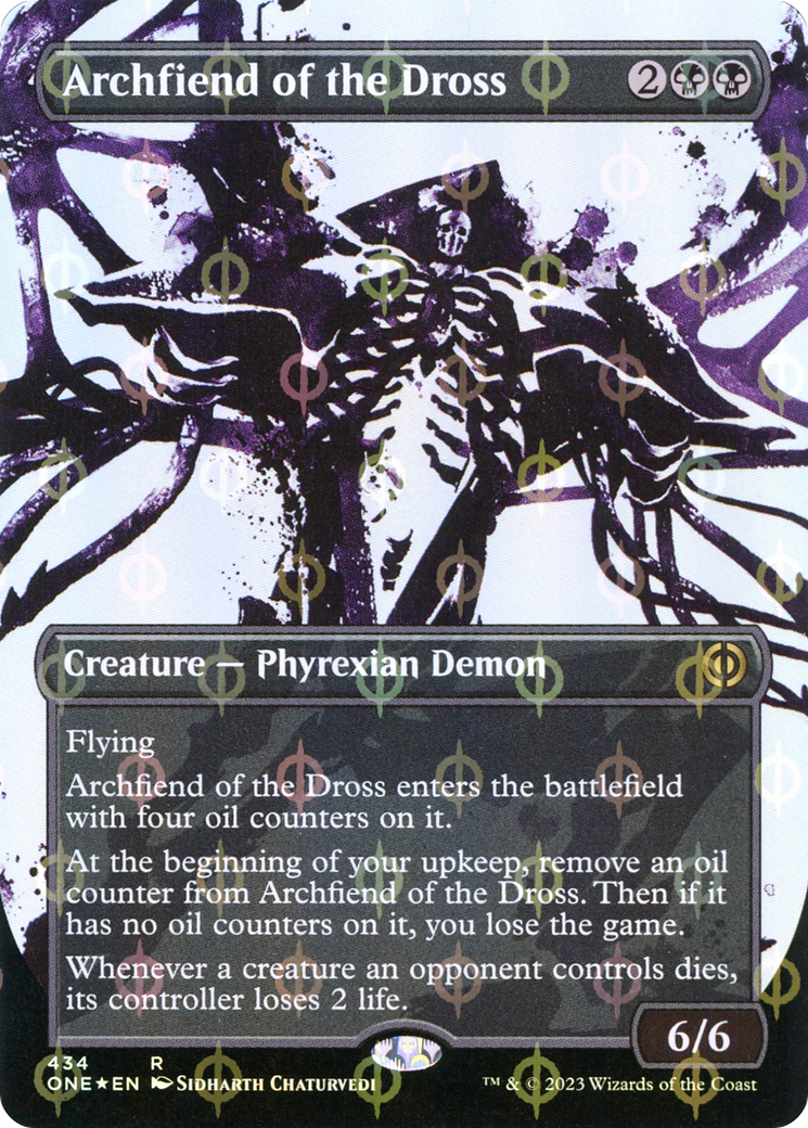 Archfiend of the Dross (Borderless Ichor Step-and-Compleat Foil) [Phyrexia: All Will Be One] - Magic: The Gathering - Card Brawlers | Quebec | Canada |