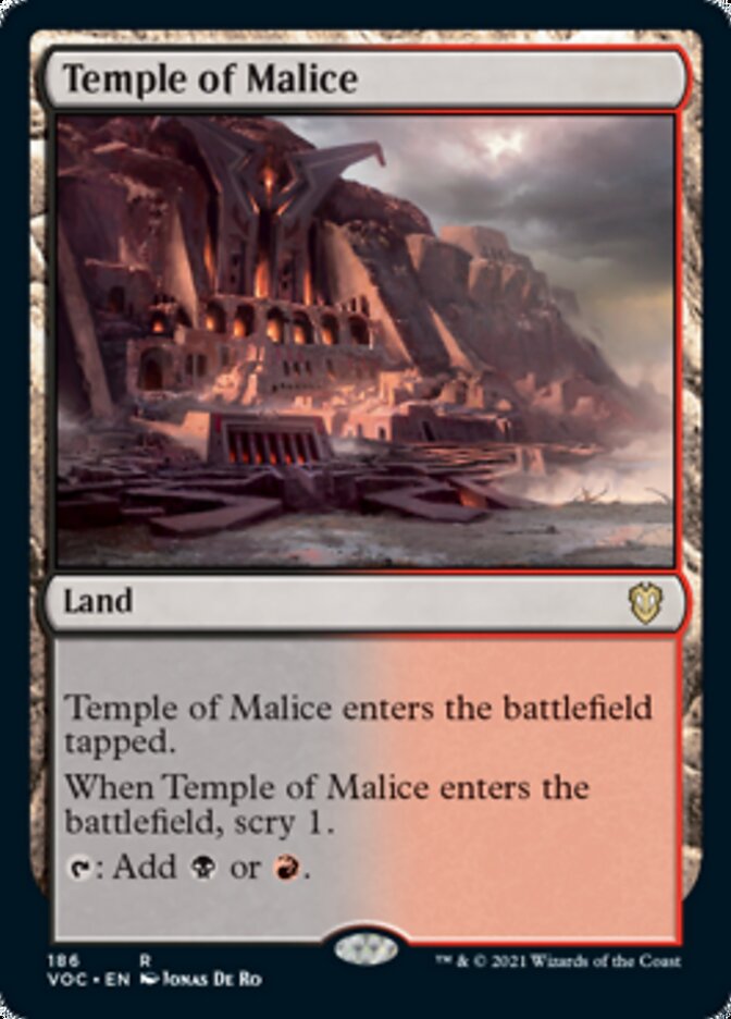 Temple of Malice [Innistrad: Crimson Vow Commander] - Magic: The Gathering - Card Brawlers | Quebec | Canada |