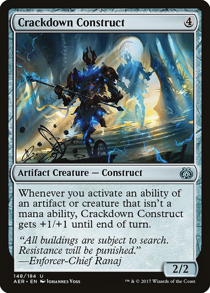 Crackdown Construct [Aether Revolt] - Magic: The Gathering - Card Brawlers | Quebec | Canada |