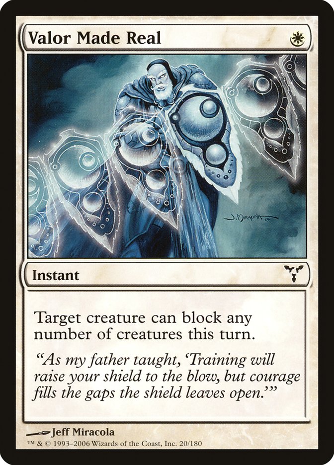 Valor Made Real [Dissension] - Magic: The Gathering - Card Brawlers | Quebec | Canada |
