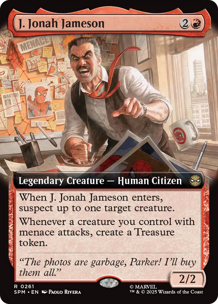 J. Jonah Jameson (Extended Art) [Marvel's Spider-Man] - Magic: The Gathering - Card Brawlers | Quebec | Canada |