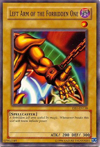 Left Arm of the Forbidden One [DB1-EN138] Common - Yu-Gi-Oh! - Card Brawlers | Quebec | Canada |