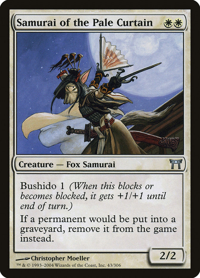 Samurai of the Pale Curtain [Champions of Kamigawa] - Magic: The Gathering - Card Brawlers | Quebec | Canada |