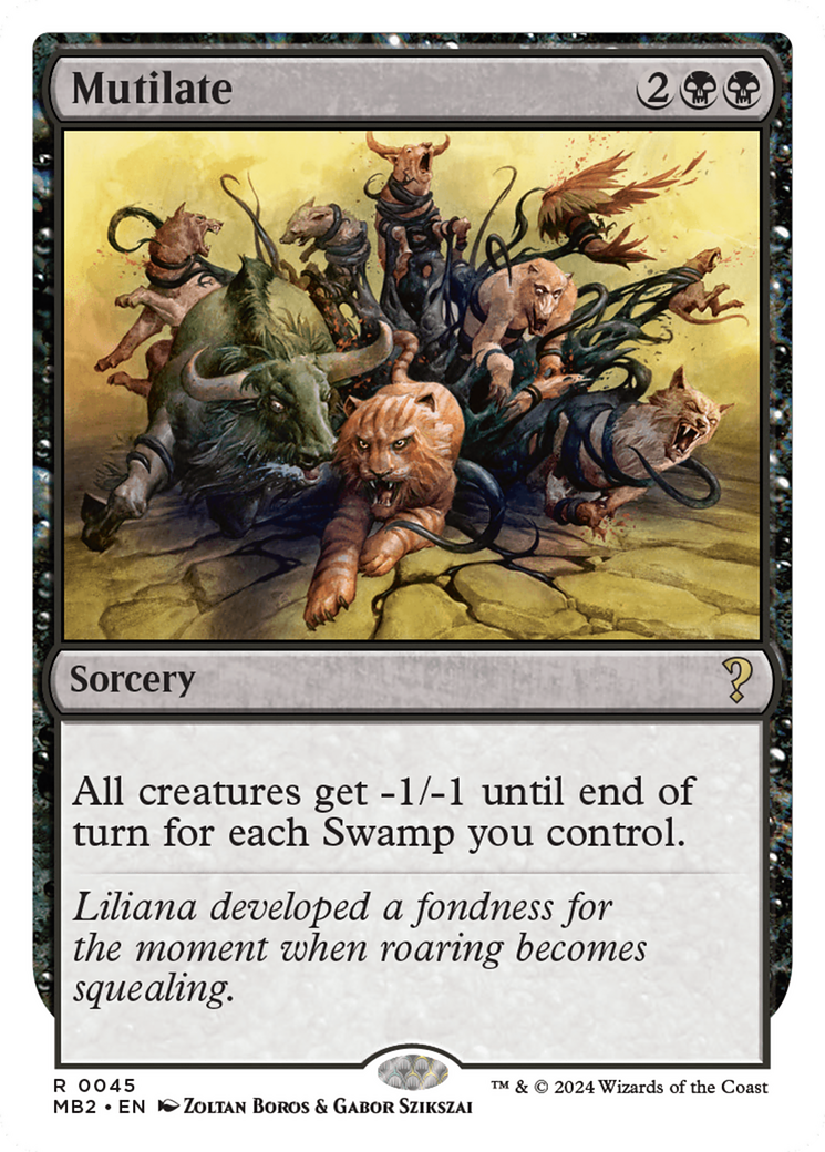 Mutilate (White Border) [Mystery Booster 2] - Magic: The Gathering - Card Brawlers | Quebec | Canada |