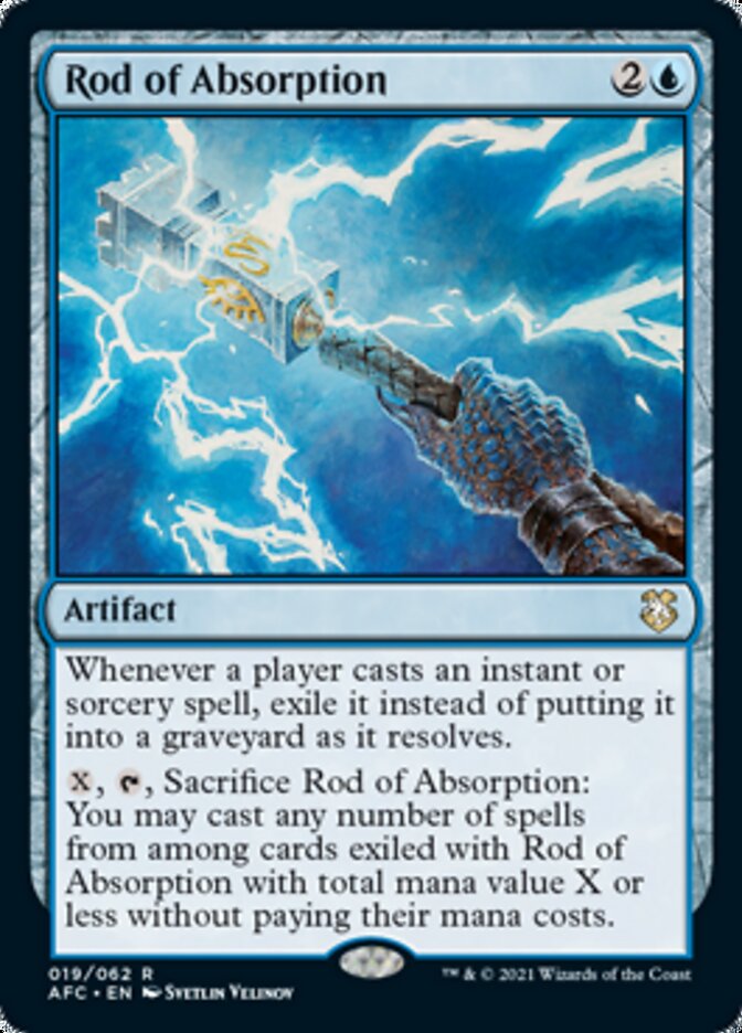 Rod of Absorption [Dungeons & Dragons: Adventures in the Forgotten Realms Commander] - Magic: The Gathering - Card Brawlers | Quebec | Canada |