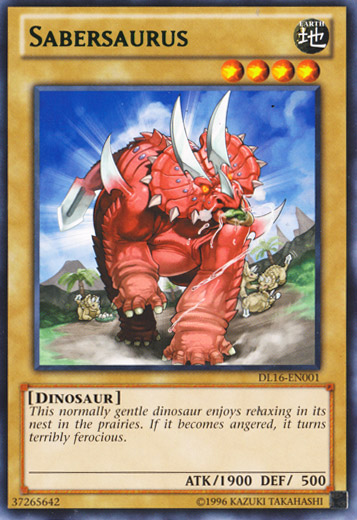 Sabersaurus (Green) [DL16-EN001] Rare - Yu-Gi-Oh! - Card Brawlers | Quebec | Canada |