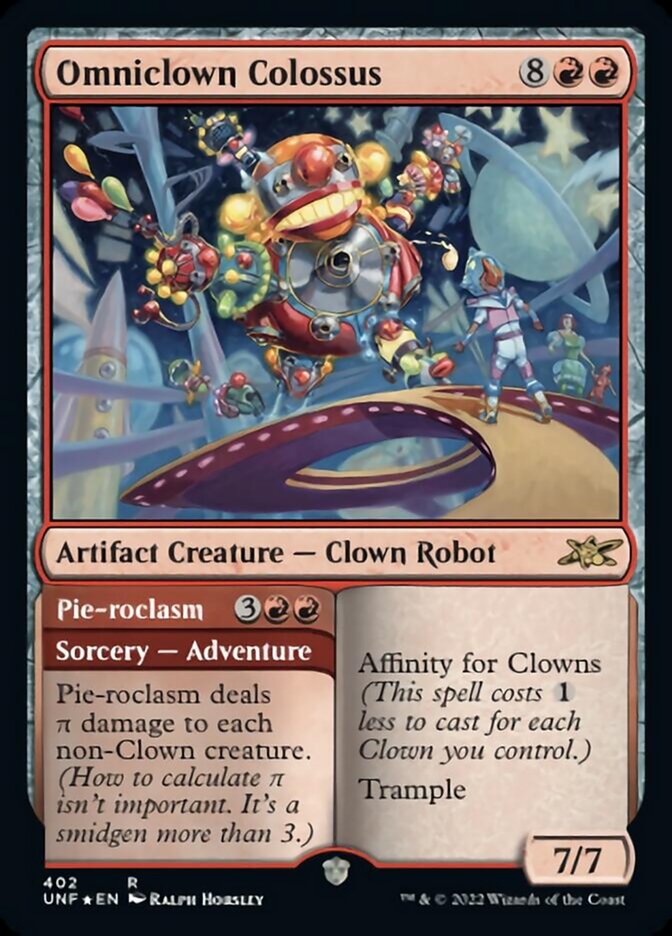 Omniclown Colossus // Pie-roclasm (Galaxy Foil) [Unfinity] - Magic: The Gathering - Card Brawlers | Quebec | Canada |
