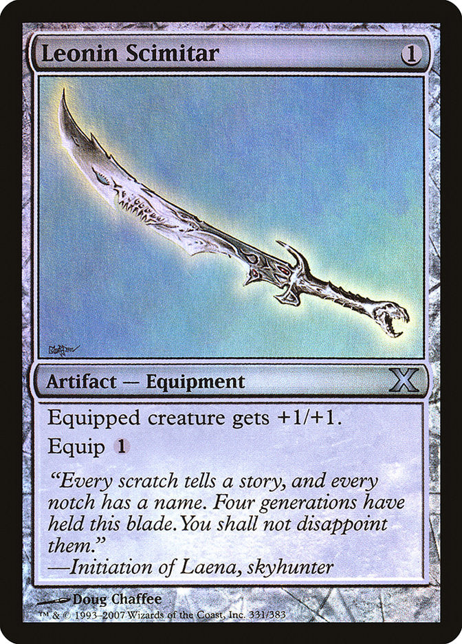 Leonin Scimitar (Premium Foil) [Tenth Edition] - Magic: The Gathering - Card Brawlers | Quebec | Canada |