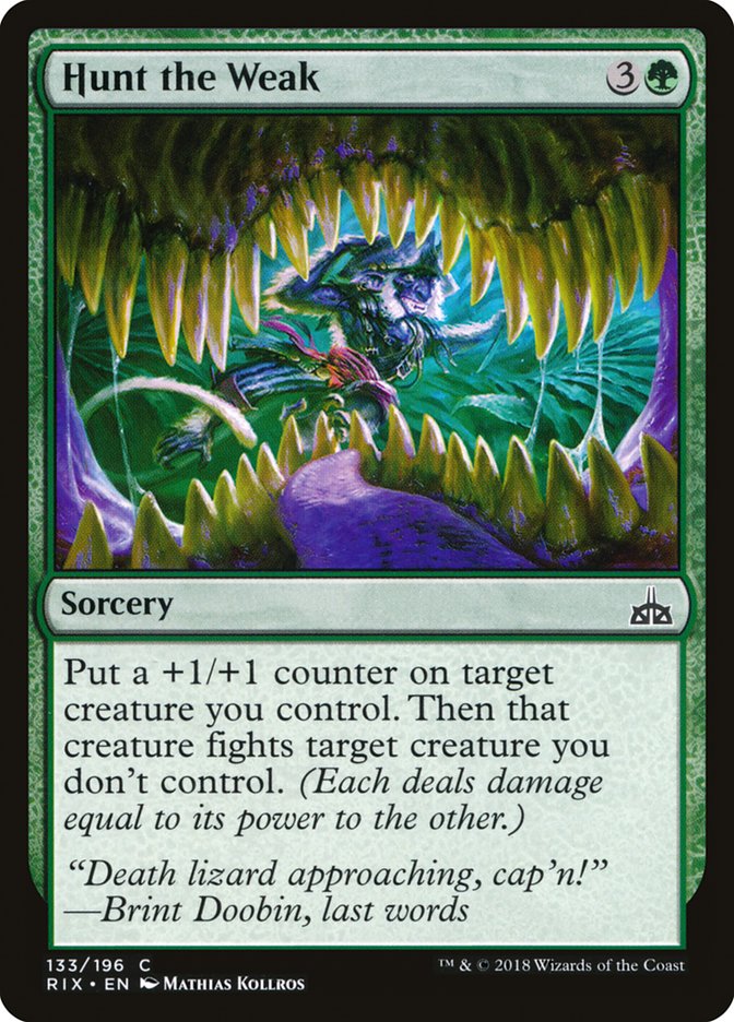 Hunt the Weak [Rivals of Ixalan] - Magic: The Gathering - Card Brawlers | Quebec | Canada |