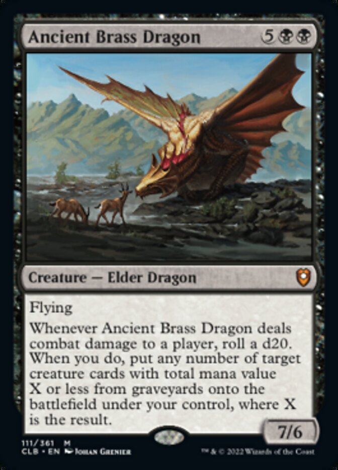 Ancient Brass Dragon [Commander Legends: Battle for Baldur's Gate] - Magic: The Gathering - Card Brawlers | Quebec | Canada |