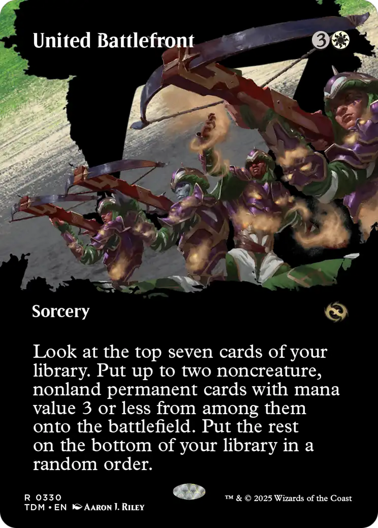 United Battlefront (Borderless) [Tarkir: Dragonstorm] - Magic: The Gathering - Card Brawlers | Quebec | Canada |