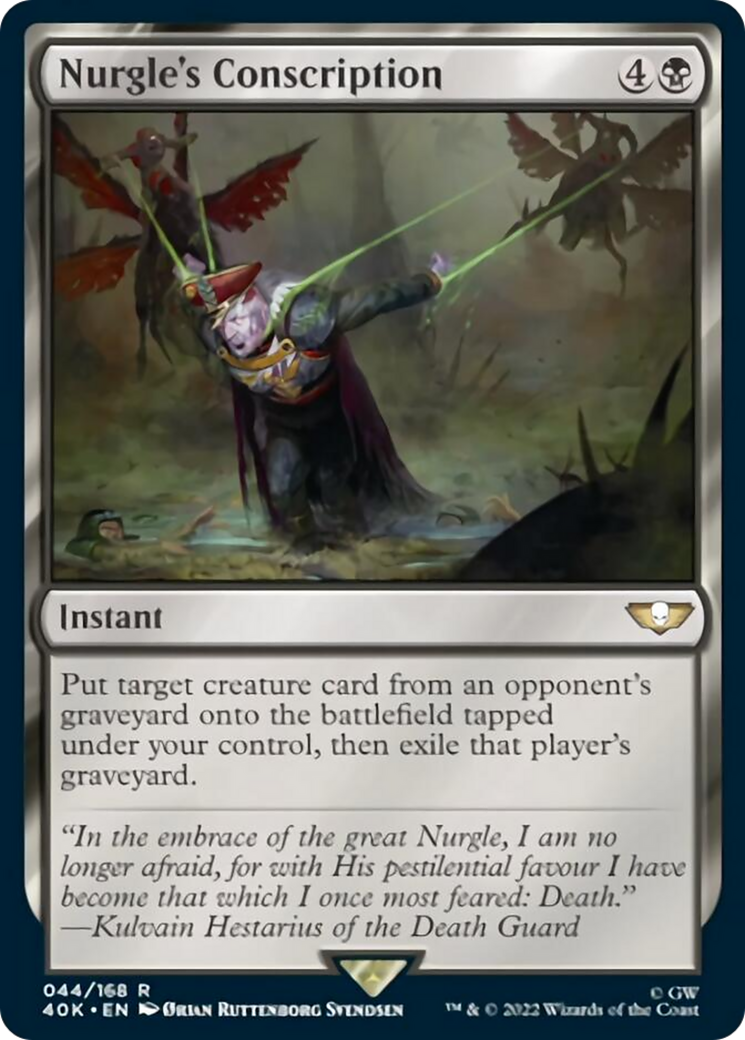 Nurgle's Conscription [Warhammer 40,000] - Magic: The Gathering - Card Brawlers | Quebec | Canada |