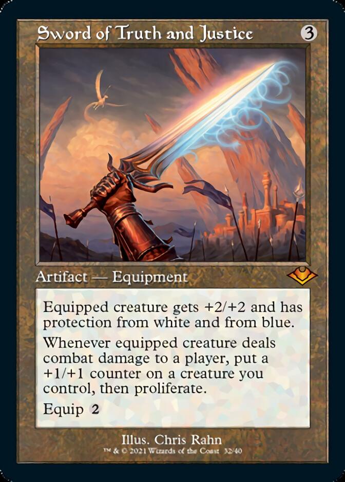Sword of Truth and Justice (Retro Foil Etched) [Modern Horizons] - Magic: The Gathering - Card Brawlers | Quebec | Canada |