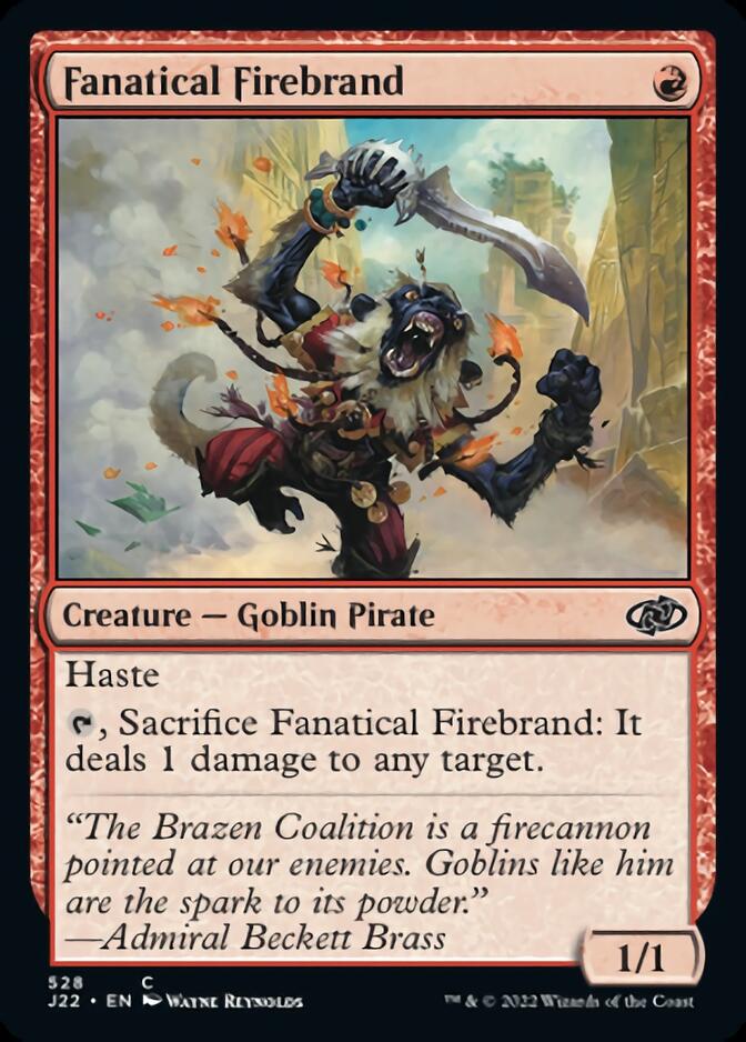 Fanatical Firebrand [Jumpstart 2022] - Magic: The Gathering - Card Brawlers | Quebec | Canada |