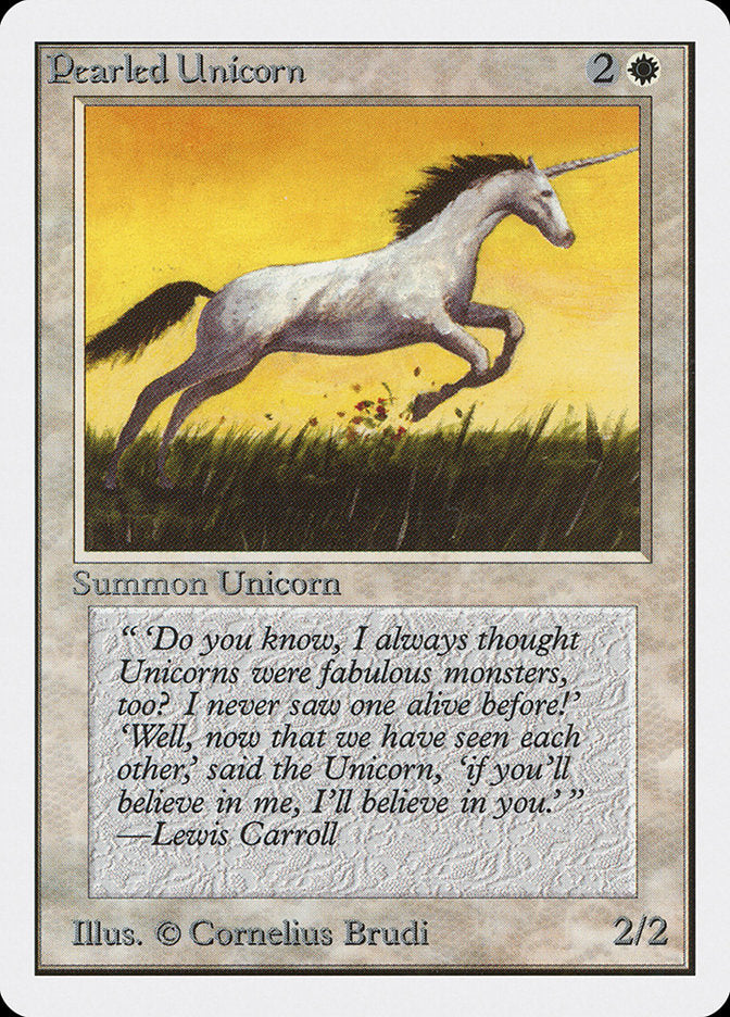 Pearled Unicorn [Unlimited Edition] - Magic: The Gathering - Card Brawlers | Quebec | Canada |