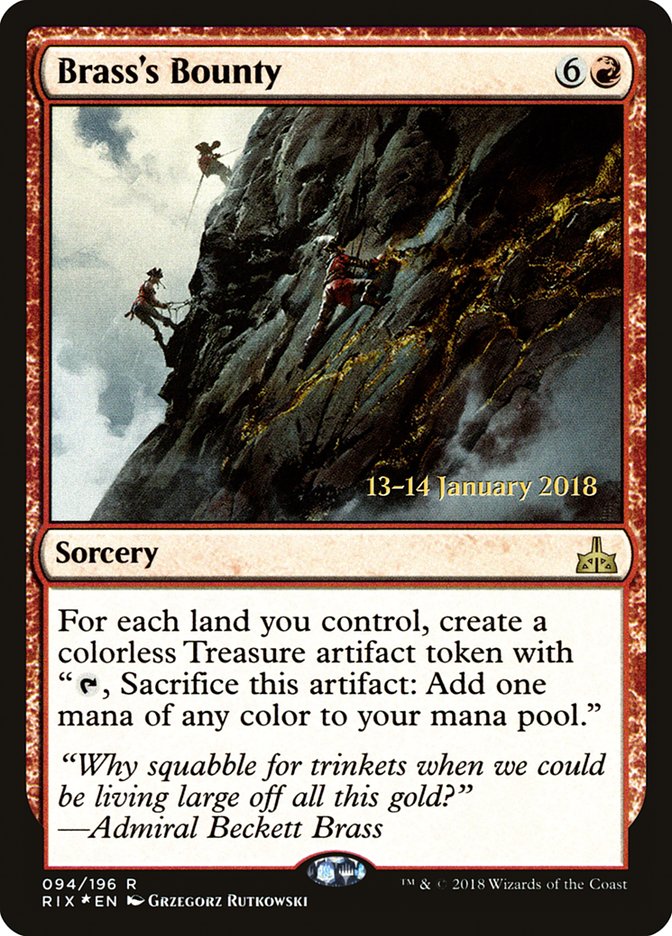 Brass's Bounty [Rivals of Ixalan Prerelease Promos] - Magic: The Gathering - Card Brawlers | Quebec | Canada |