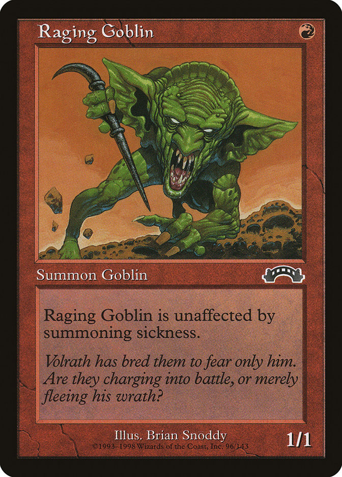 Raging Goblin [Exodus] - Magic: The Gathering - Card Brawlers | Quebec | Canada |