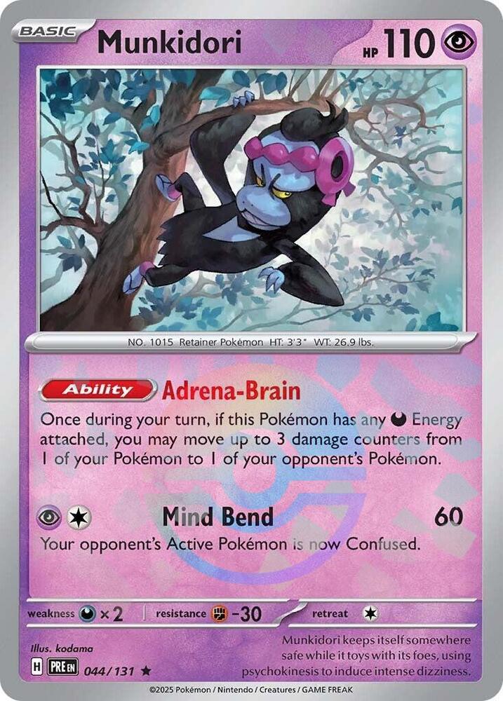 Munkidori (044/131) (Poke Ball Pattern) [Scarlet & Violet: Prismatic Evolutions] - Pokémon - Card Brawlers | Quebec | Canada |