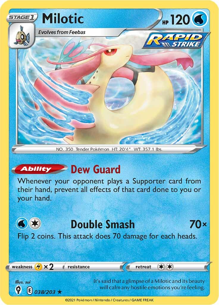 Milotic (038/203) [Sword & Shield: Evolving Skies] - Pokémon - Card Brawlers | Quebec | Canada |