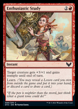 Enthusiastic Study [Strixhaven: School of Mages] - Magic: The Gathering - Card Brawlers | Quebec | Canada |