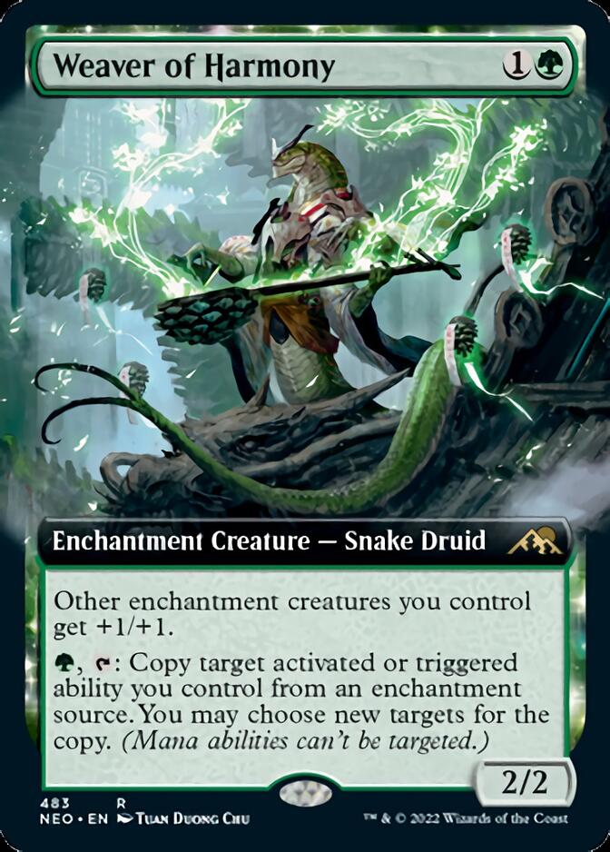 Weaver of Harmony (Extended Art) [Kamigawa: Neon Dynasty] - Magic: The Gathering - Card Brawlers | Quebec | Canada |