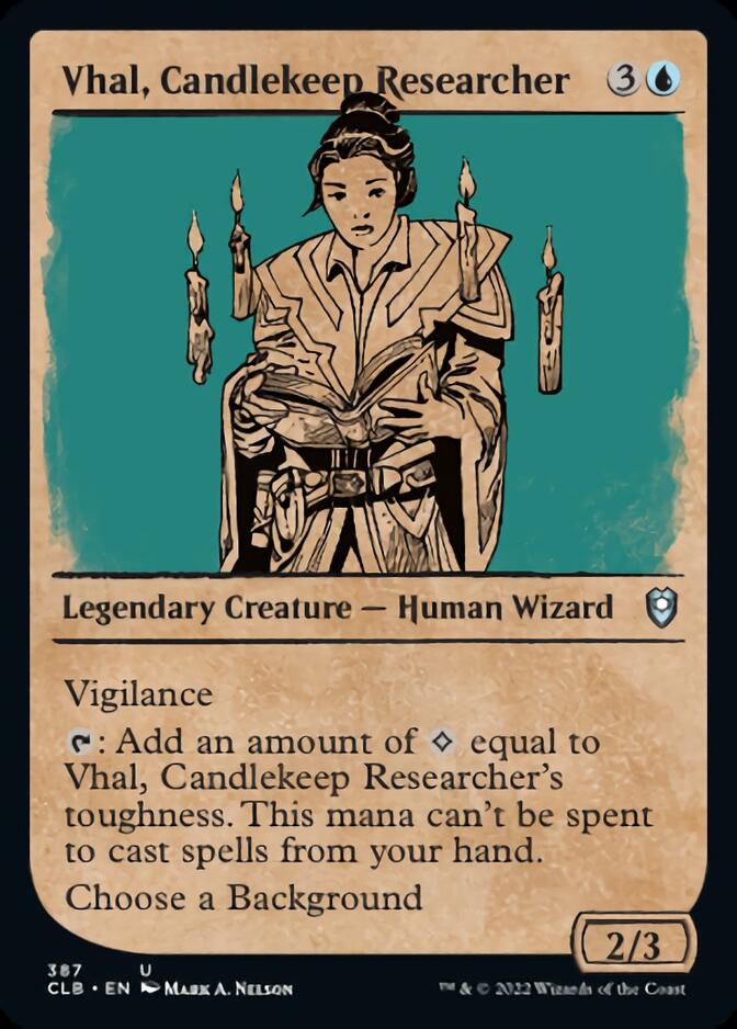Vhal, Candlekeep Researcher (Showcase) [Commander Legends: Battle for Baldur's Gate] - Magic: The Gathering - Card Brawlers | Quebec | Canada |