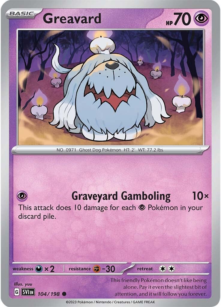 Greavard (104/198) [Scarlet & Violet: Base Set] - Pokémon - Card Brawlers | Quebec | Canada |