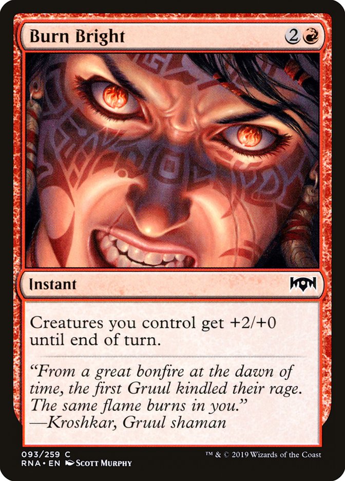 Burn Bright [Ravnica Allegiance] - Magic: The Gathering - Card Brawlers | Quebec | Canada |