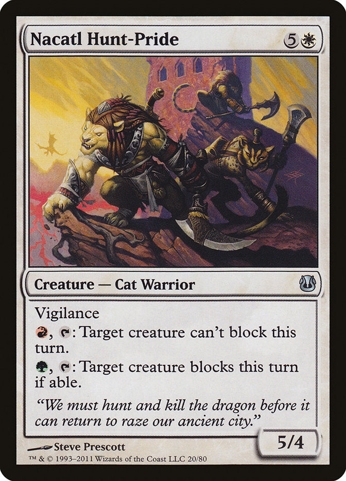 Nacatl Hunt-Pride [Duel Decks: Ajani vs. Nicol Bolas] - Magic: The Gathering - Card Brawlers | Quebec | Canada |