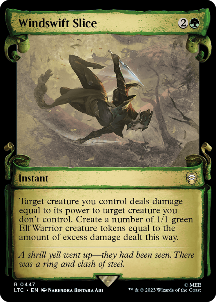 Windswift Slice [The Lord of the Rings: Tales of Middle-Earth Commander Showcase Scrolls] - Magic: The Gathering - Card Brawlers | Quebec | Canada |