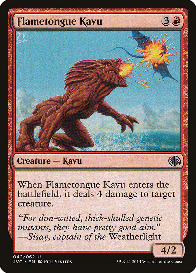 Flametongue Kavu [Duel Decks Anthology] - Magic: The Gathering - Card Brawlers | Quebec | Canada |