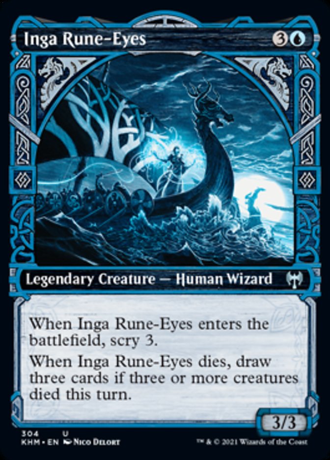 Inga Rune-Eyes (Showcase) [Kaldheim] - Magic: The Gathering - Card Brawlers | Quebec | Canada |