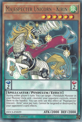 Majespecter Unicorn - Kirin [DOCS-EN029] Rare - Yu-Gi-Oh! - Card Brawlers | Quebec | Canada |