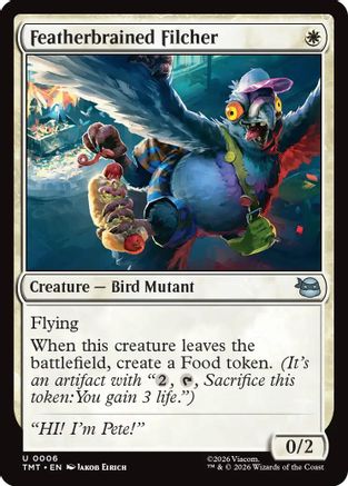 Featherbrained Filcher (TMT-006) - Teenage Mutant Ninja Turtles Foil - Card Brawlers