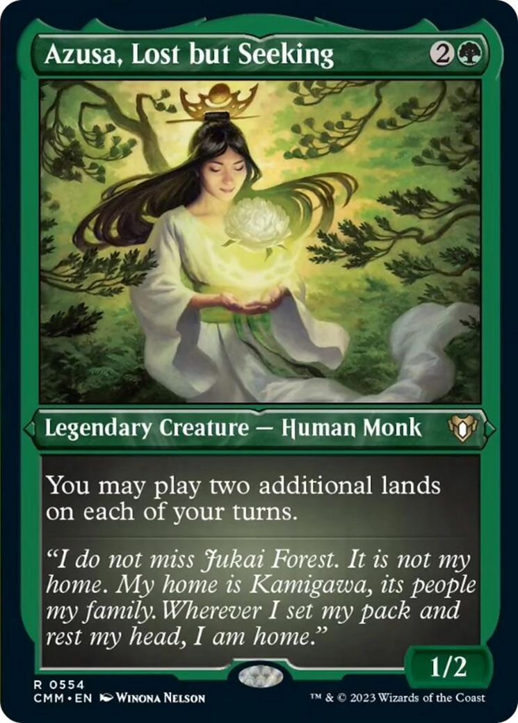 Azusa, Lost but Seeking (Foil Etched) [Commander Masters] - Magic: The Gathering - Card Brawlers | Quebec | Canada |