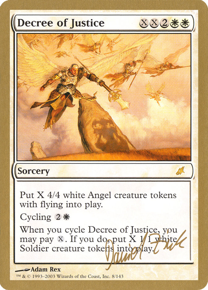Decree of Justice (Daniel Zink) [World Championship Decks 2003] - Magic: The Gathering - Card Brawlers | Quebec | Canada |