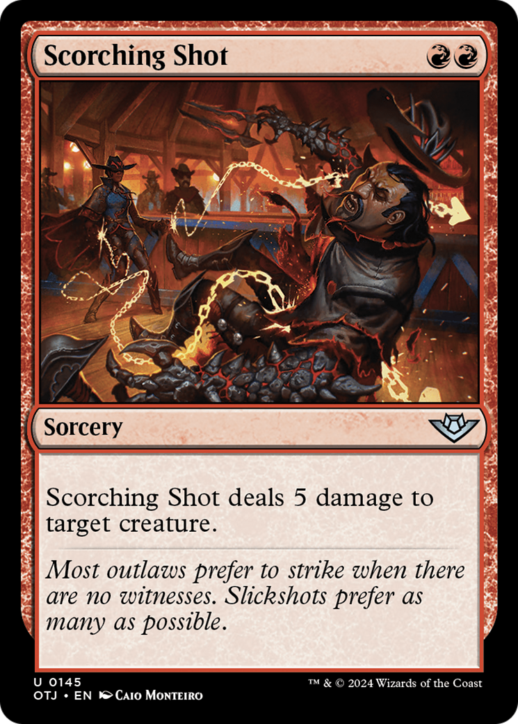 Scorching Shot [Outlaws of Thunder Junction] - Magic: The Gathering - Card Brawlers | Quebec | Canada |