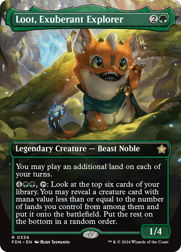 Loot, Exuberant Explorer (Borderless) [Foundations] - Magic: The Gathering - Card Brawlers | Quebec | Canada |