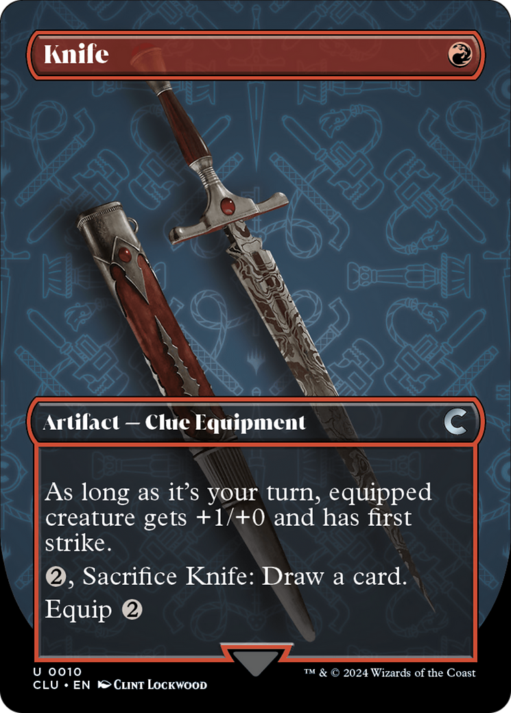 Knife (Borderless) [Ravnica: Clue Edition] - Magic: The Gathering - Card Brawlers | Quebec | Canada |