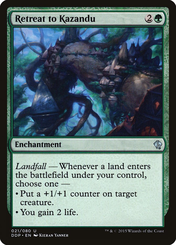 Retreat to Kazandu [Duel Decks: Zendikar vs. Eldrazi] - Magic: The Gathering - Card Brawlers | Quebec | Canada |
